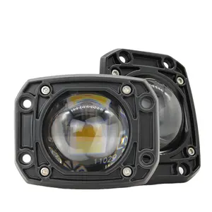 JHS-Luz de motor de 30W de alta calidad, doble color, haz Alto y Bajo, luz de trabajo LED para motocicleta, 45W, luces led para motocicleta