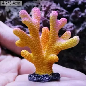 EWE优质树脂迷你人造水族馆珊瑚礁装饰塑料鱼缸植物装饰水族馆景观