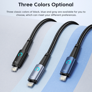 <span class=keywords><strong>Cable</strong></span> de Carga Rápida Toocki 2.4A, Carga Segura Inteligente, Transmisión de Datos de 480 Mbps y Diseño Resistente a la Flexión para Carga Rápida de <span class=keywords><strong>Apple</strong></span> - Product Image 6