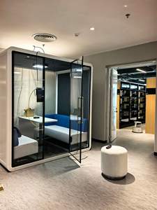 Salle de conférence, salle insonorisée, <span class=keywords><strong>chambre</strong></span> silencieuse, cabine téléphonique insonorisée intérieure, cabine insonorisée mobile, salle de diffusion en direct - Product Image 2