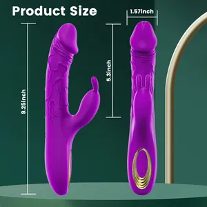 Großhandel G-Punkt Vibrator Oem Neueste Teleskops tange Klitoris Stimulierende Sexuelle Doppelkopf Av Zauberstab Kaninchen Vibrator Für Frauen