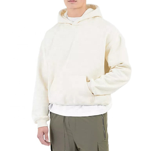 <b>Black</b> <b>Oversized</b> Cotton Custom <b>Hoodie</b> Mens Hoodies Unisex Heavyweight Blank High Quality Streetwear Casual <b>Oversized</b> <b>Hoodie</b> - Product Image 3