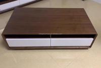 Table basse rectangulaire en bois en promotion, avec grand tiroir de rangement, table à thé, table centrale pour salon, ensemble de meuble TV