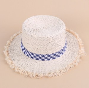 Bán Buôn Du Lịch Ngoài Trời Cô Gái Nhỏ Chất Lượng Raffia Rơm Xô Hat Mặt Trời Bảo Vệ Mùa Hè Bãi Biển Trẻ Em Rơm Hat - Product Image 4