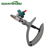 Injecteur vétérinaire continu 2 ml 5 ml avec conception à boucle, seringue automatique à embout de bouteille pour la vaccination du bétail