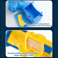 Pistolet jouet sonore lumineux pour enfants, pistolet électrique musical avec lumières LED et effets sonores pour jouer en extérieur