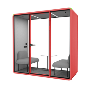 Cabine Acoustique Cabine Téléphonique Privée 2 Personnes Cabine Insonorisée Cabine Téléphonique Intérieure Pod Bureau - Product Image 4