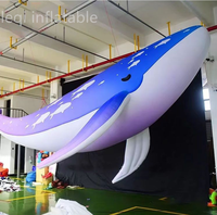 Ballon gonflable géant de modèle de baleine de décoration d'inflatables d'affichage de thème d'animal de mer pour des événements marins