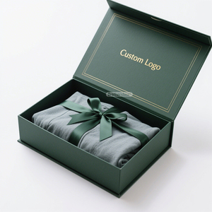 Recyclable Handmade Custom Design Rectangle Gift Box Packaging Handmade Clothing Apparel <b>Magnetic</b> Rigid Box - Product Image 3
