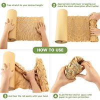 Papier d'emballage recyclable en nid d'abeille de Chine 15''x328' Remplace le film bulle pour l'emballage de déménagement et d'expédition