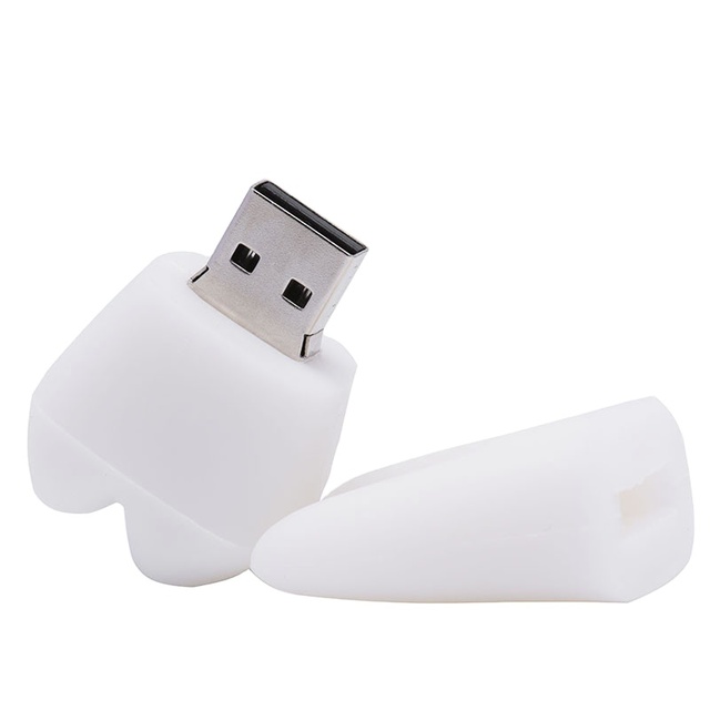 2023 cartoon 2 model tooth us 2.0 usb flash drive 4GB 8GB 16GB 32GB 64GB pen drive cute flash drive
