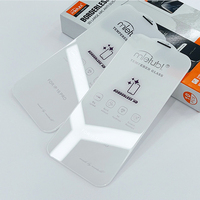 Verre trempé HD sans bordure 9H, protection d'écran anti-poussière à grand arc 3D pour téléphone portable