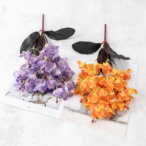 ช่อดอกไม้ประดิษฐ์สไตล์จีน แรงบันดาลใจจากเซน พร้อมต้นไม้สีเขียว สำหรับวางบนตู้วางทีวี เหมาะสำหรับวันเกิด - Product Image 6
