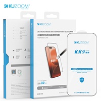 KUZOOM Nouvelle Protection d'écran en Verre HD Transparent Améliorée KK9, Résistance aux Chocs 30 KG pour iPhone 18 Pro Pro Max 17 Pro