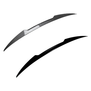 Audi A4 S4 B9 2017-2024 M4 Rear Spoiler Piano <b>Black</b> Carbon Fiber Texture Ducktail ABS <b>Trunk</b> Wing - Product Image 3