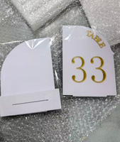 Support de numéro de table en acrylique personnalisé pour la décoration d'événements de mariage