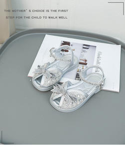 Сандалии для девочек, летние 2024, новая летняя детская обувь для девочек, обувь для маленьких девочек со стеклом - Product Image 5