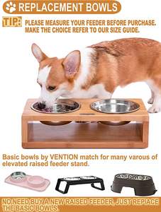 Mangkuk hewan peliharaan logam besar portabel, mangkuk anjing pengganti Stainless Steel untuk hewan kecil dan besar - Product Image 6