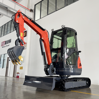 LIVRAISON GRATUITE Mini-excavatrice 3,5 tonnes, 1 tonne, 2 tonnes, moteur Kubota, pelle, EPA, fabricants chinois personnalisés, en stock