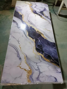 Tấm ốp tường 3D <span class=keywords><strong>PVC</strong></span> hiện đại, tấm đá cẩm thạch UV, tấm ốp tường 3D PU WPC dùng trang trí nhà cửa, tấm ốp tường chống thấm cho hộ gia đình - Product Image 4