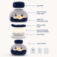 Jouet interactif IA Message dans une bouteille, jouet parlant intelligent, éducatif et d'apprentissage, 100% polyester, compagnon pour enfants, cadeau