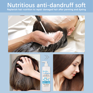 Logo personnalisé shampooing à la biotine 500ml avec vitamines B7 prix d'usine en gros calme le cuir chevelu shampooing <span class=keywords><strong>bio</strong></span> sans sulfate croissance des <span class=keywords><strong>cheveux</strong></span> - Product Image 6