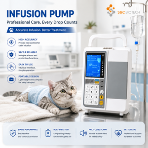 Bomba de Infusión Veterinaria Profesional para <span class=keywords><strong>Hospital</strong></span> de Animales, Dispositivo de Administración de Fluidos IV - Product Image 5