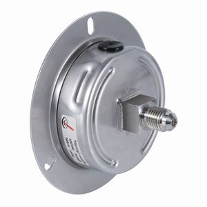 Manomètre à tube de sécurité en verre 4 "à bride en acier inoxydable, plage personnalisée de 100mm - Product Image 4