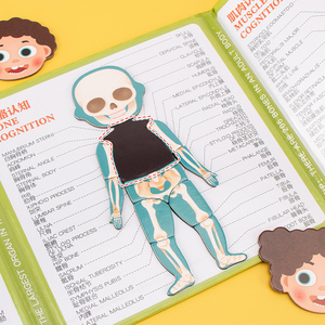 Gấp cơ thể con người cấu trúc chủ đề từ Câu Đố cuốn sách phim hoạt hình cơ thể con người cấu trúc câu đố trẻ em mầm non học tập đồ chơi - Product Image 4