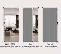 Puerta de Madera Moderna para Interiores, Diseño Celular con Estampado de Panal, Resistente a Insectos, Fácil Instalación, Ventanas Abatibles