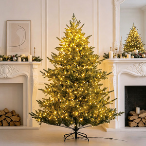 <span class=keywords><strong>Sapin</strong></span> de Noël artificiel de luxe de 7,5 pieds pré-éclairé, arbre articulé 100 % PE au toucher réaliste avec lumières LED blanc chaud - Product Image 2
