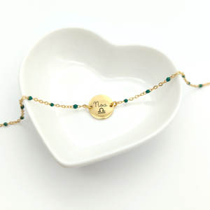 Bracelets personnalisés avec médaillon gravé et chaînes <span class=keywords><strong>de</strong></span> perles Bracelets <span class=keywords><strong>de</strong></span> bijoux pour <span class=keywords><strong>maman</strong></span> Cadeaux <span class=keywords><strong>de</strong></span> <span class=keywords><strong>naissance</strong></span> Cadeaux <span class=keywords><strong>de</strong></span> Saint-Valentin - Product Image 5