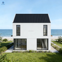 Casa Prefabricada de Madera de Dos Pisos, Moderna y de Lujo, Desmontable, Tipo Contenedor, Cabañas, Hotel, Apartamento, Villa