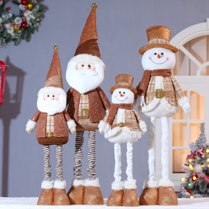 Christmas Plush Toy Xmas Stuffed <b>Doll</b> Holiday Stuffed Animal Soft Decoration Santa Claus Papa Noel Plush Reindeer Elk Snowman - Product Image 1