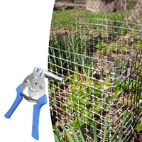 Pince de ligature transfrontalière nouvelle génération en acier à haute teneur en carbone antirouille pour la fixation de clous M et de boucles, idéale pour cages à poulets et filets de pêche