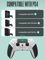 Control Inalámbrico para Juegos Data Frog, Joystick para PS4/PS4 Pro/PS4 Slim y PC, Óptimo para Consolas de Juegos