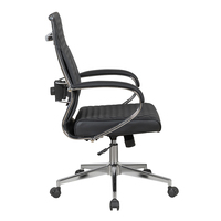 Chaise de bureau exécutive ergonomique pivotante personnalisable avec coussin fin, couleur sur mesure, pour la maison, le bureau ou les conférences, hauteur réglable, vente en gros