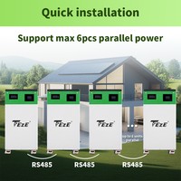 Système de stockage d'énergie (ESS) tout-en-un au sodium-ion 9 kWh 45 V 200 Ah, onduleur 5 kW, équilibrage actif + fonction Wi-Fi, prend en charge 6 unités en parallèle, surveillance par application