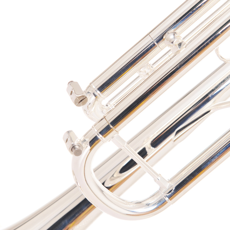 Professional B-Flat Performance Grade Silver Trumpet Hand Carved and ...