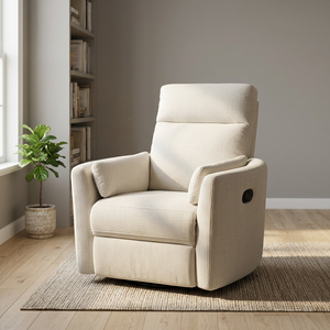 Canapé inclinable électrique avec fonction pivotante, design minimaliste, revêtement en tissu, fauteuil inclinable une place pour salon - Product Image 4