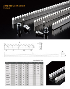 도매 아연 도금 M6 8x30 30 30x12 22x22 스틸 슬라이딩 게이트 랙 자동 도어 오퍼레이터 기어 랙 - Product Image 3
