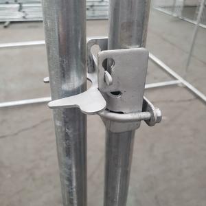 HAOTIAN กระต่ายสัตว์เลี้ยงเล่นกรง/เป็ดโลหะสัตว์สุนัข/บ้านชุบสังกะสีไก่ Coop บ้านขนาดใหญ่ - Product Image 5