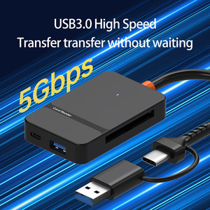 USB 3.0 8 trong 1 SD TF <span class=keywords><strong>MS</strong></span> <span class=keywords><strong>CF</strong></span> nhanh Loại C Đầu đọc thẻ - Product Image 6