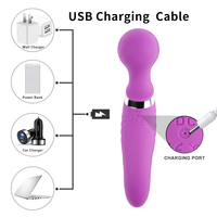 Sexspielzeug für Paare Klitoris Stimulator für Erwachsene Leistungs starke Dildos Vibrator Dual Motor Silikon Großer Zauberstab G-Punkt Massage gerät