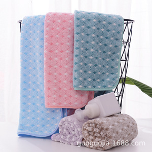 Serviettes de toilette en polaire corail 35x75cm, absorbantes et à séchage rapide, pour salons de beauté et cadeaux - Product Image 3
