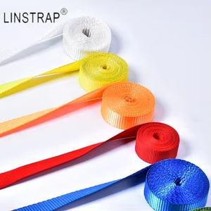 린유 중량급 내구성 높은 강도 1인치 1.5인치 평면 웨빙 슬링 조절 가능한 화물 제어 스트랩 폴리에스터 맞춤형 - Product Image 3