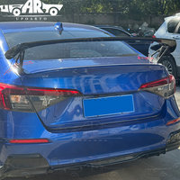 Aileron de coffre Haosheng noir brillant, style Type R, pour Honda Civic FE 11e génération berline 2022