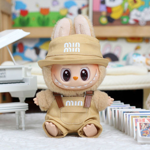 Ropa para Muñeca Labubu, Overol Rosa con Sombrero para Fiestas, Diseño Moderno, Unisex, de 8 a 13 Años - Product Image 3