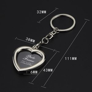 Autocollant Grande Tête pour Studio <span class=keywords><strong>Photo</strong></span>, Petit Cadeau avec Mini Cadre <span class=keywords><strong>Photo</strong></span> en Métal Gravé au Laser <span class=keywords><strong>sur</strong></span> le Dos, <span class=keywords><strong>Porte</strong></span>-clés - Product Image 5
