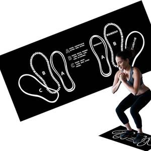 Home Fitness Pilates Squat Ejercicio Mat Gimnasio Instrucción Serie de esteras insonorizadas - Product Image 1